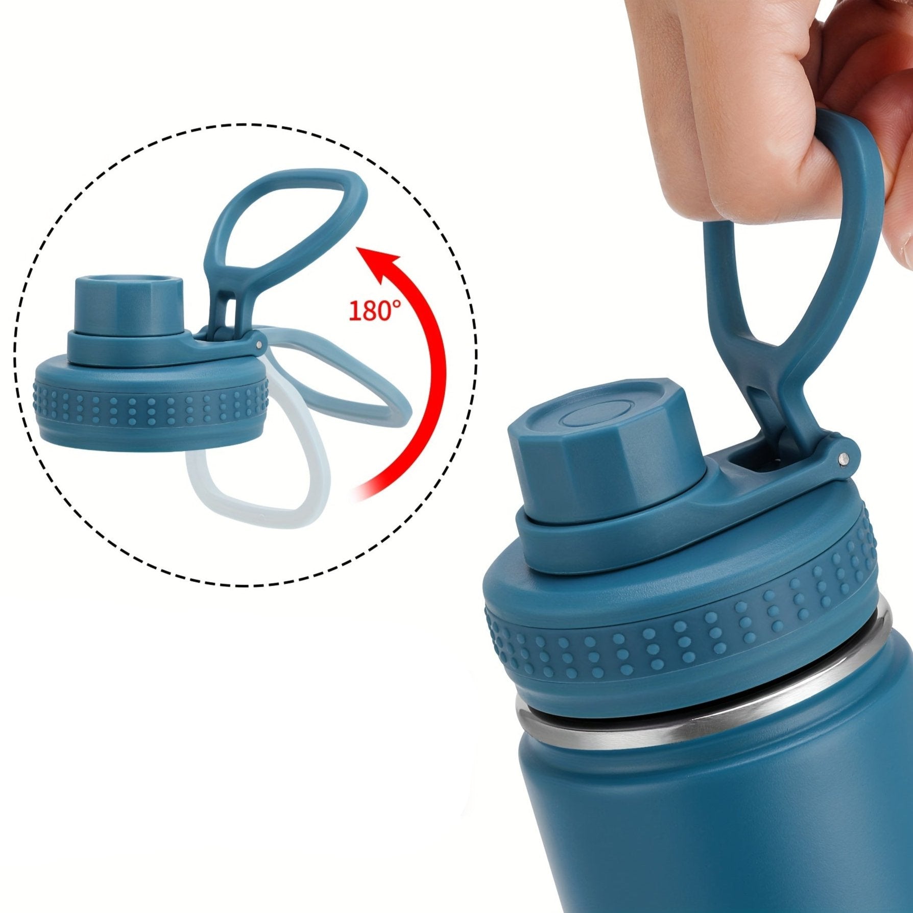 Garrafa Térmica de Aço Inoxidável 650ml com Alça
