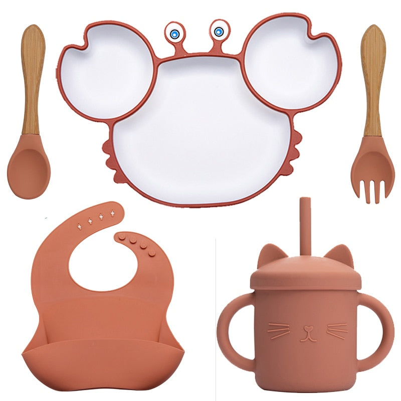 Kit Alimentação em Silicone - Perfeito para Blw - 5Pçs