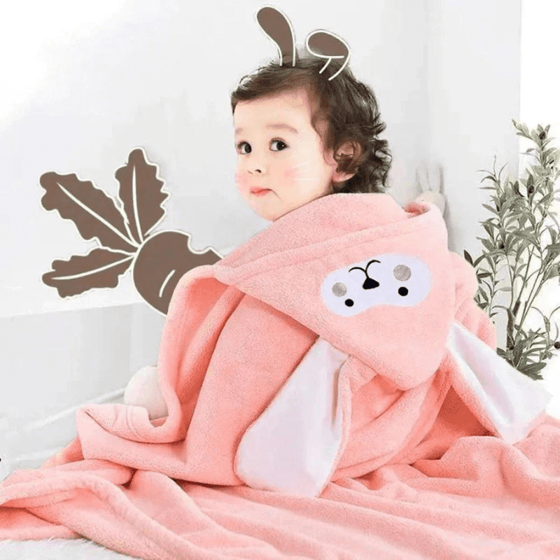 Toalha Banhão Infantil com Capuz Confortável e Divertida - Ama Mamma
