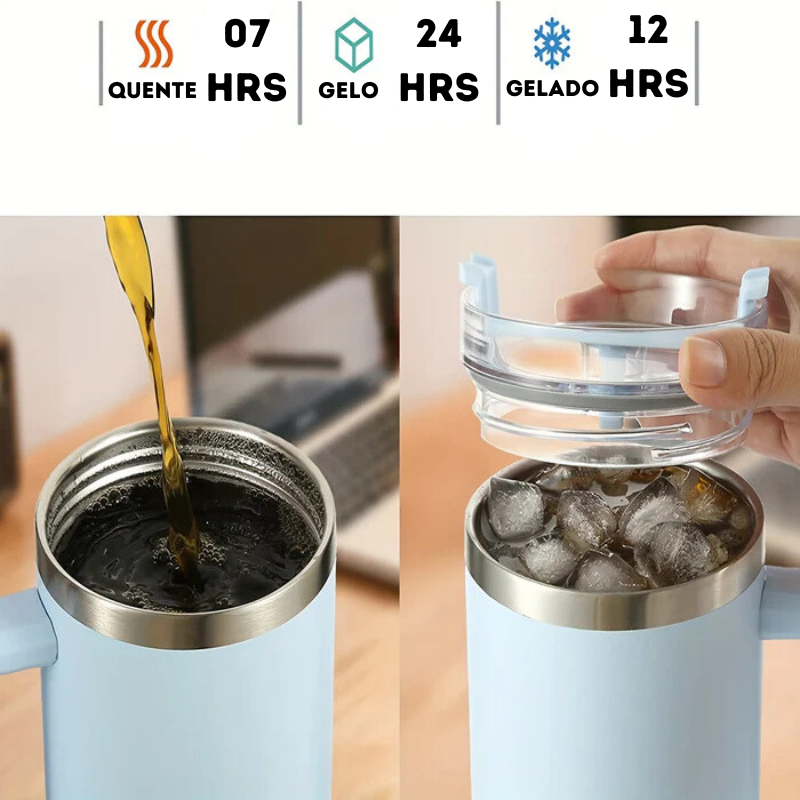 Garrafa Térmica de Aço Inoxidável