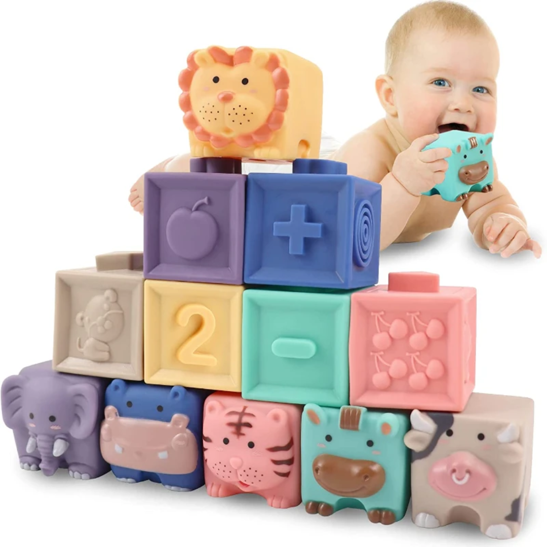 Blocos Mordedores - Soft Blocks 12 Peças