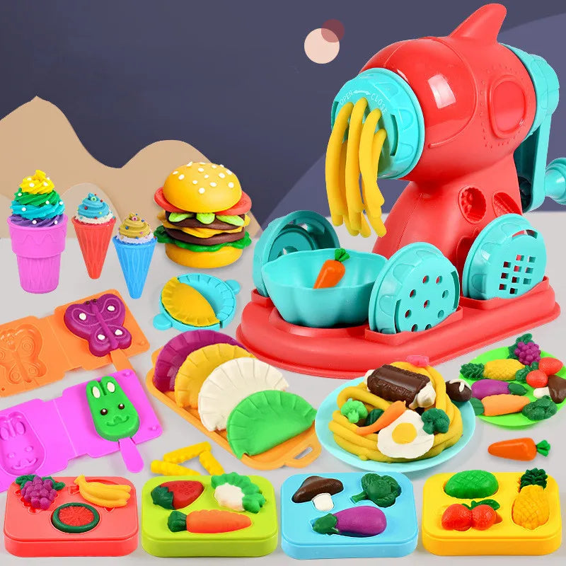 Kit Criativo DIY Plasticina Colorida - Dough Tools