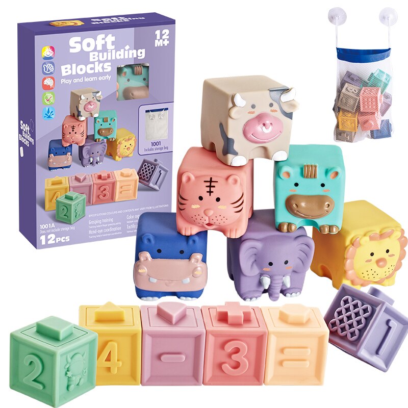 Blocos Mordedores - Soft Blocks 12 Peças