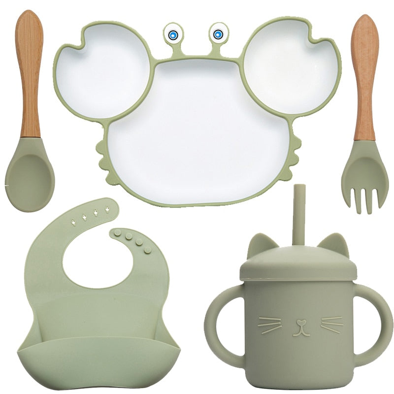 Kit Alimentação em Silicone - Perfeito para Blw - 5Pçs