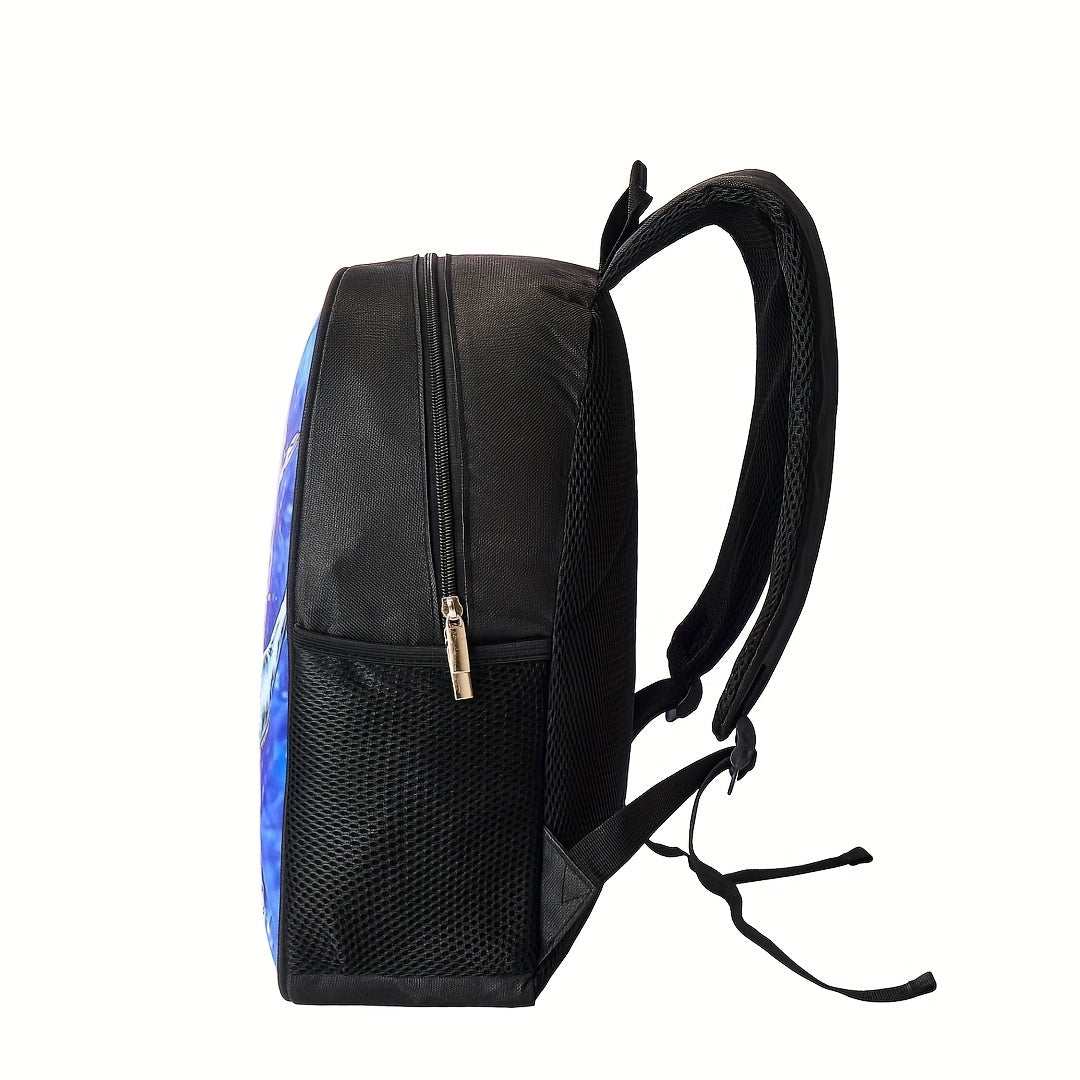 Kit Escolar com Estampa Astronauta e Foguete - Mochila, Lancheira e Estojo