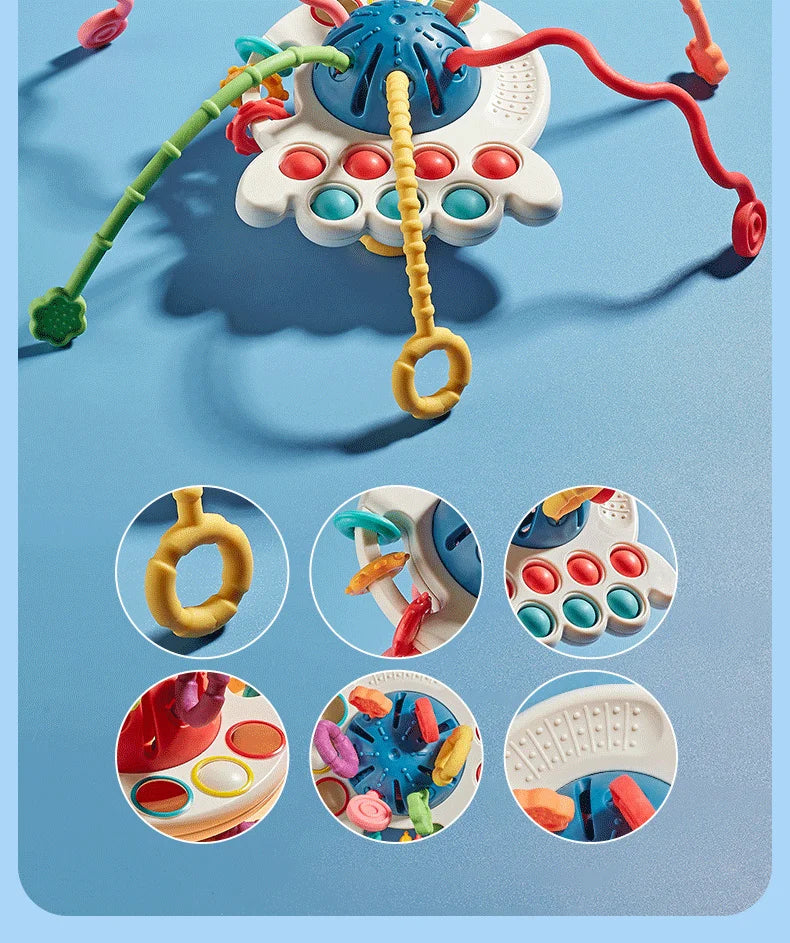 Brinquedo Mordedor Sensorial Montessori