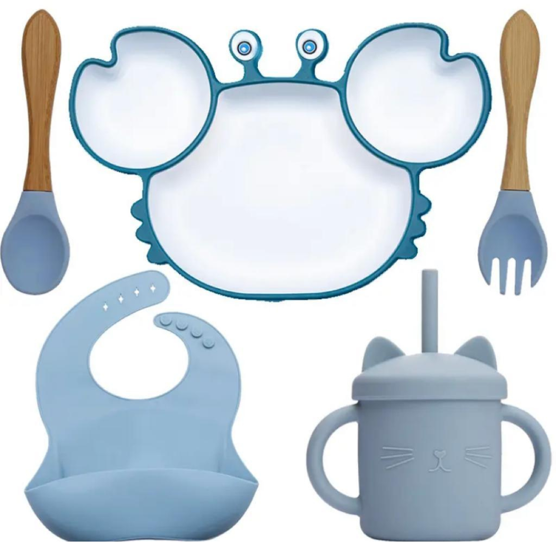 Kit Alimentação em Silicone - Perfeito para Blw - 5Pçs
